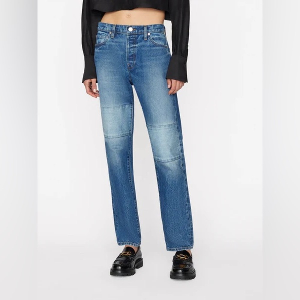 NEW! FRAME Denim Le Slouch Patch jeans, 28